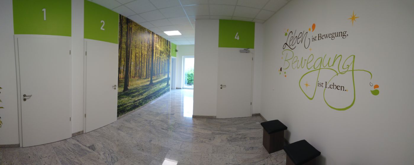 Physiotherapeutische Behandlung in neuen Räumen