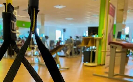 Körpersegmentanalysen an der Trainer Station.