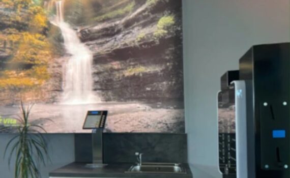 Kostenlose Wasser- und Mineralgetränke im Vitadrom Gescher.